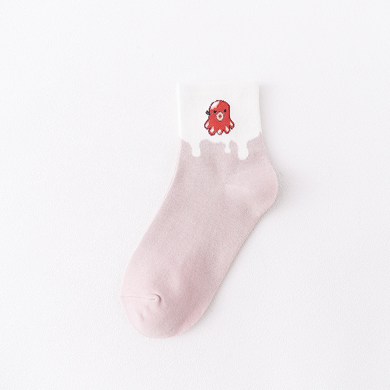 Milk  Series Socks Female Japanese Girl Cute Ins Cartoon Cotton Socks